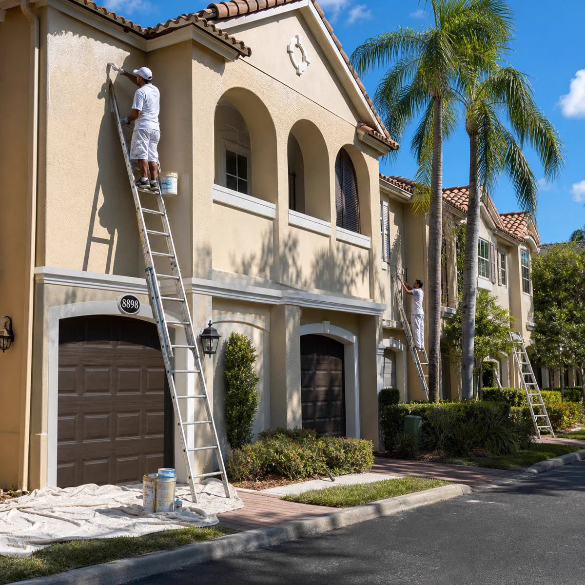 HOA exterior painting project in Broward County